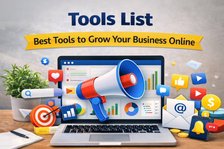 Digital Marketing Tools List: Best Tools to Grow Your Business Online