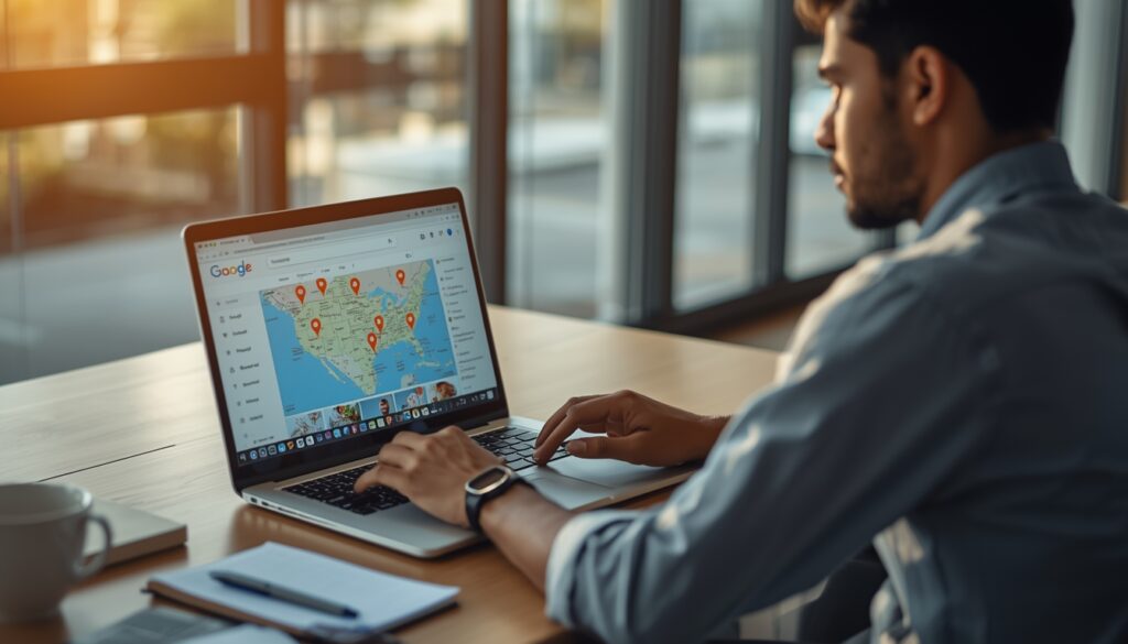 digital marketer working on local business growth strategy